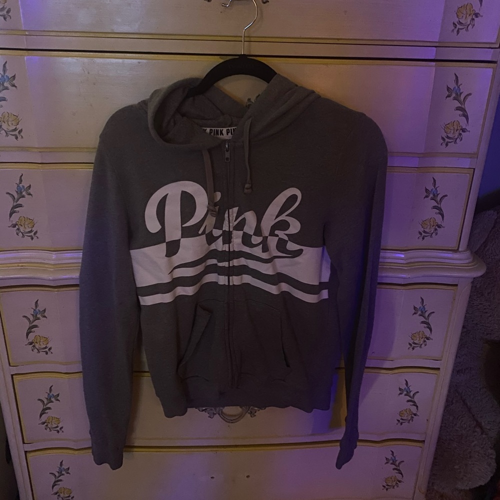 PINK zip up hoodie